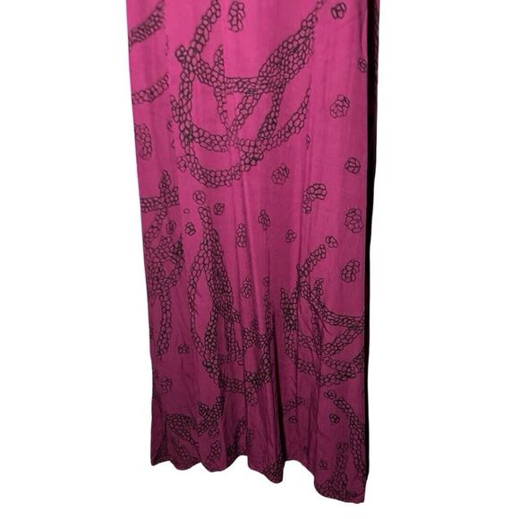 Kahulale’a Aloha Wear Lei Print Criss Cross Strap Maxi Rayon Dress Size L - Picture 4 of 11